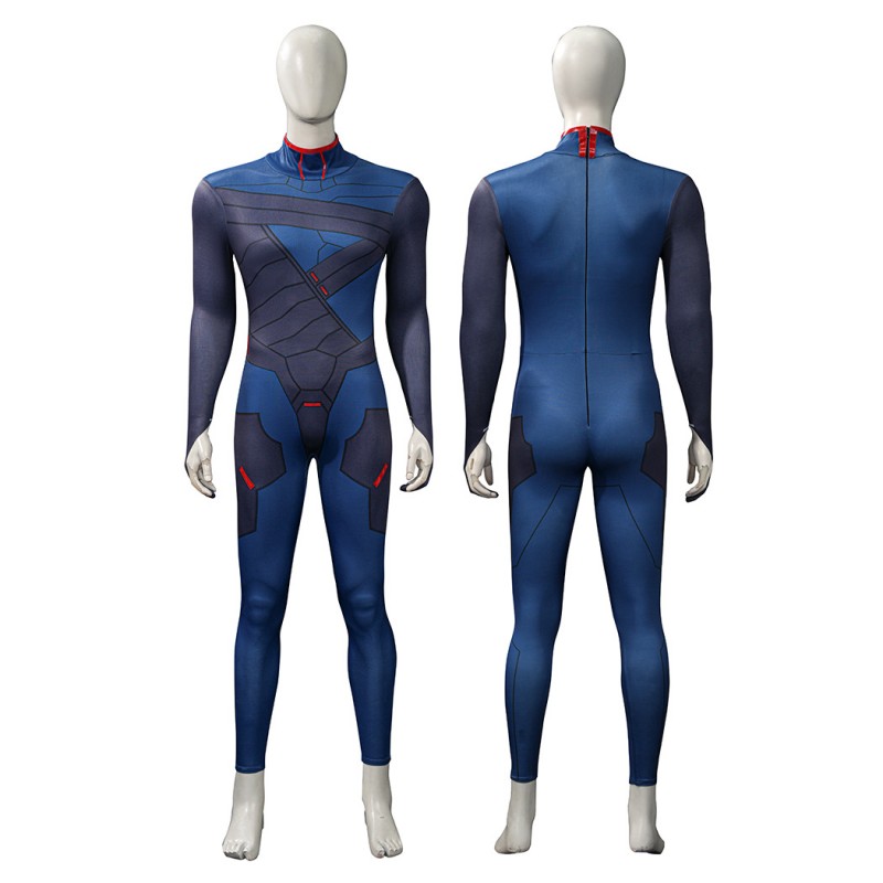 Cyberpunk Edgerunners 2 D Blue Costume Men Cosplay Suit Full Set