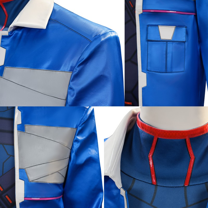 Cyberpunk Edgerunners 2 D Blue Costume Men Cosplay Suit Full Set