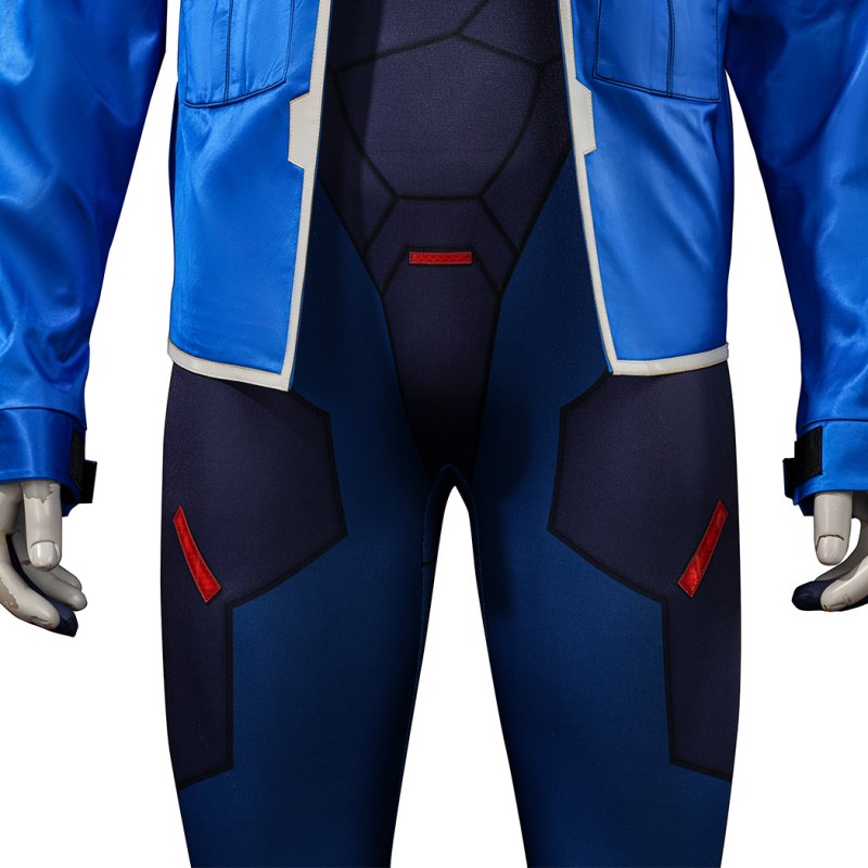 Cyberpunk Edgerunners 2 D Blue Costume Men Cosplay Suit Full Set