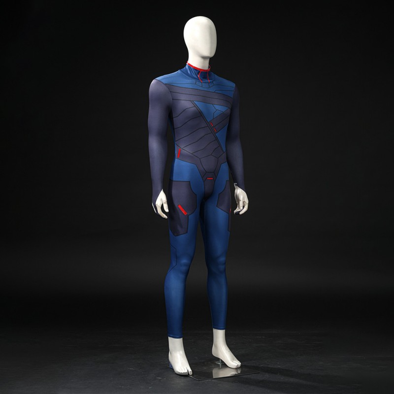 Cyberpunk Edgerunners 2 D Blue Costume Men Cosplay Suit Full Set