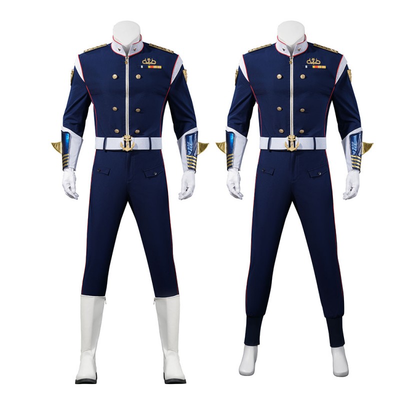 Vought Rising Torpedo Blue Costume The Boys Cosplay Suit