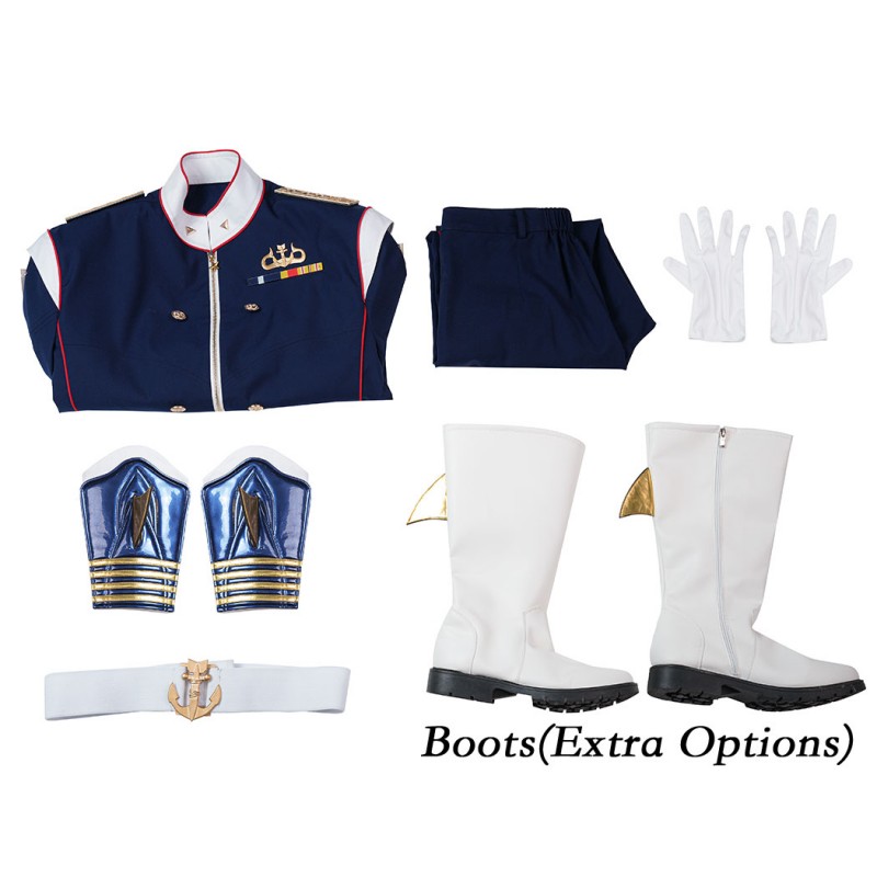 Vought Rising Torpedo Blue Costume The Boys Cosplay Suit