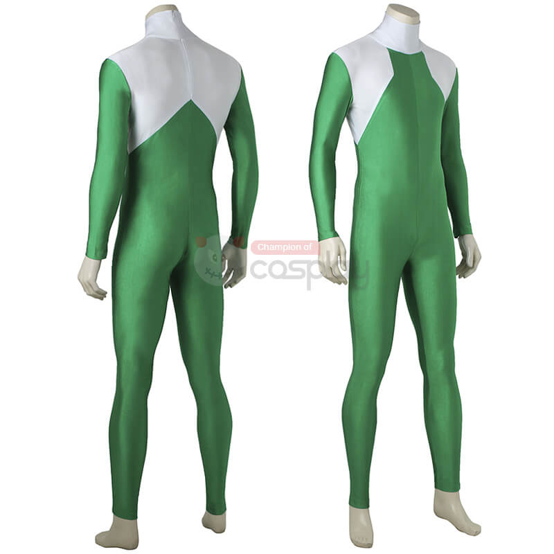 Ready To Ship - Green Rangers Costume Burai Dragon Ranger Suit Mighty Morphin Power Rangers Cosplay Outfit