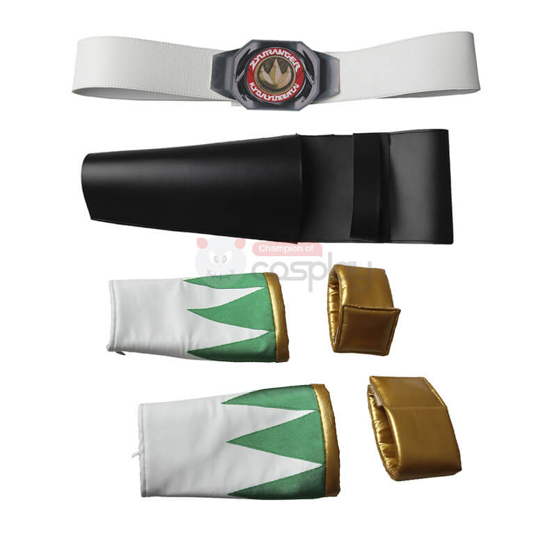 Ready To Ship - Green Rangers Costume Burai Dragon Ranger Suit Mighty Morphin Power Rangers Cosplay Outfit
