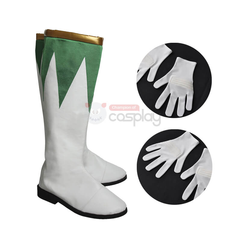 Ready To Ship - Green Rangers Costume Burai Dragon Ranger Suit Mighty Morphin Power Rangers Cosplay Outfit