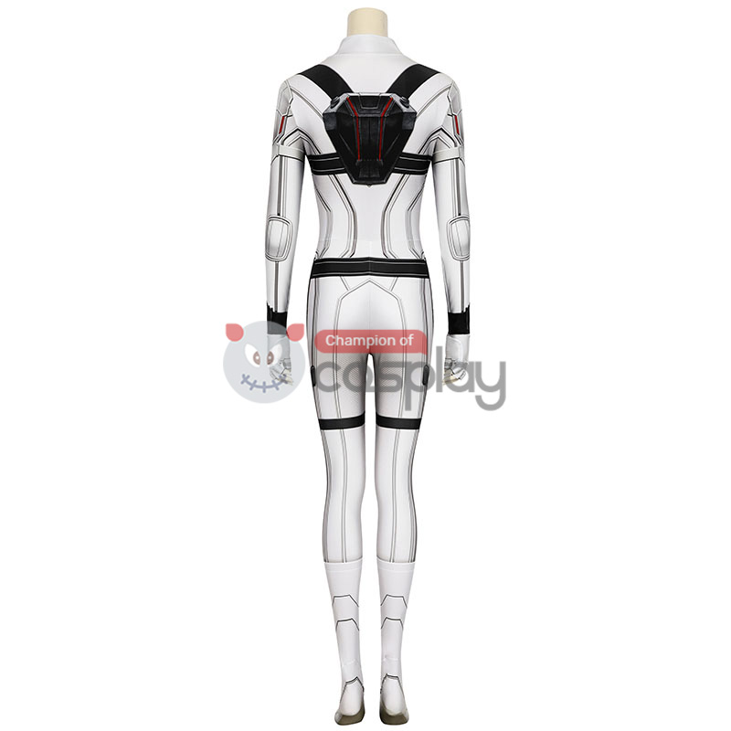 Natasha Romanoff White Jumpsuit 2020 Movie Black Widow Cosplay Costume