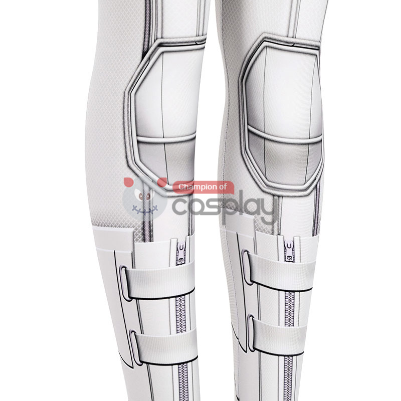 Natasha Romanoff White Jumpsuit 2020 Movie Black Widow Cosplay Costume