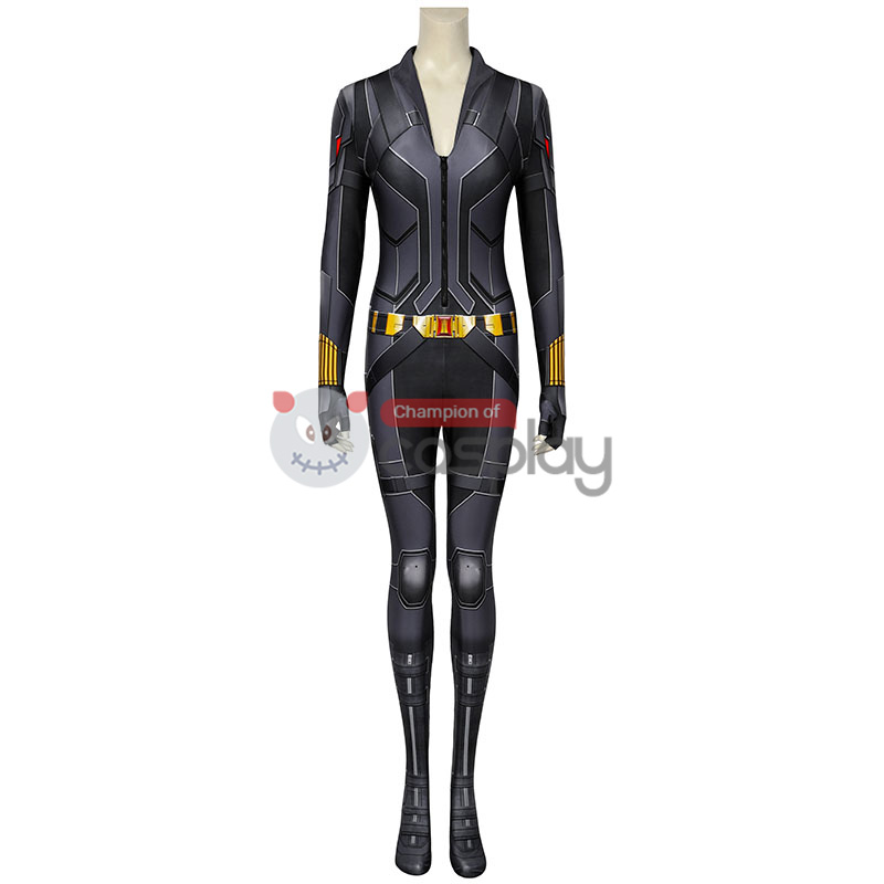 Natasha Romanoff Black Jumpsuit 2020 Movie Black Widow Cosplay Costume