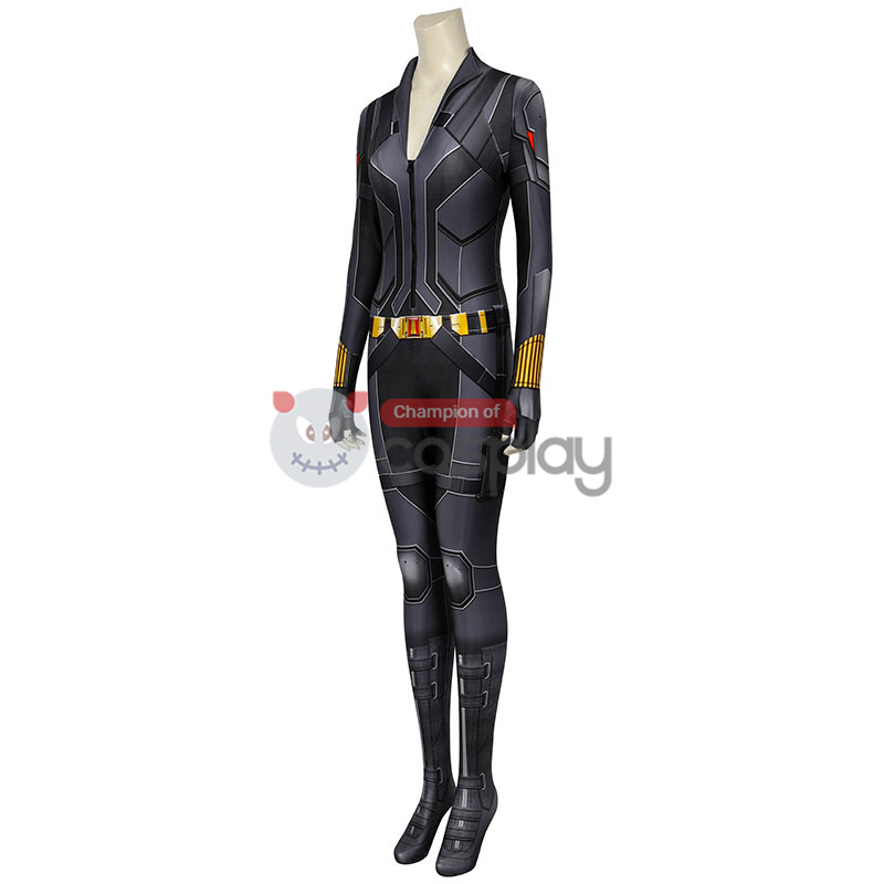 Natasha Romanoff Black Jumpsuit 2020 Movie Black Widow Cosplay Costume