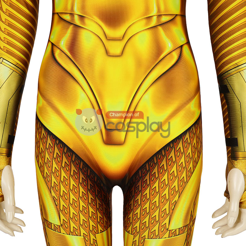 Diana Prince Polyester Zentai Jumpsuit Woman 1984 Golden Cosplay Costume