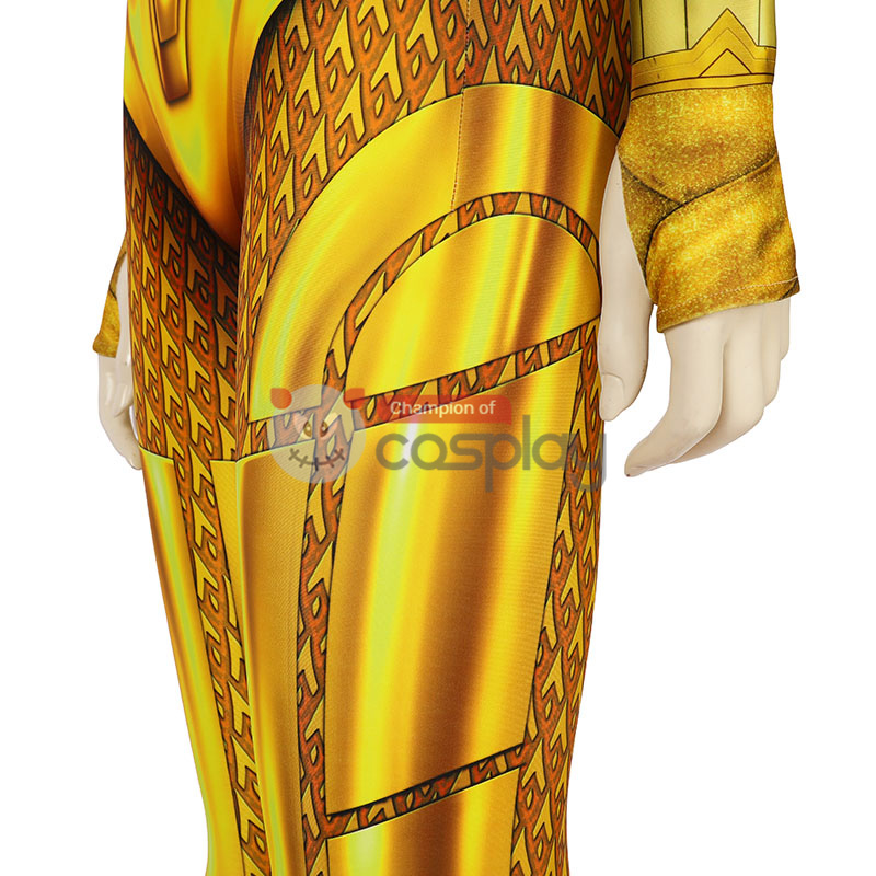 Diana Prince Polyester Zentai Jumpsuit Woman 1984 Golden Cosplay Costume
