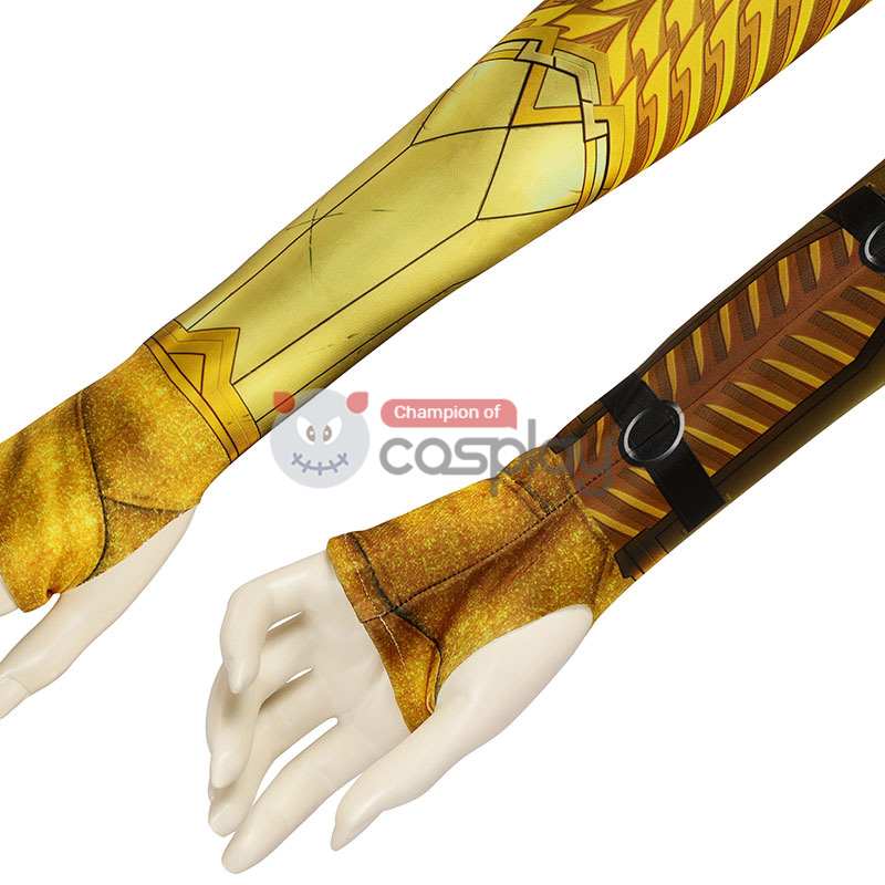 Diana Prince Polyester Zentai Jumpsuit Woman 1984 Golden Cosplay Costume