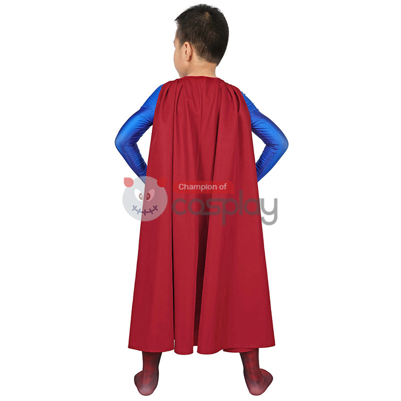 Kids Clark Kent Return Zentai Jumpsuit Polyester Cosplay Costume