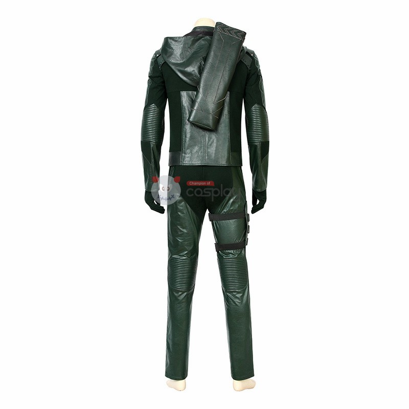 Oliver Queen Cosplay Costume S8 Green Suit
