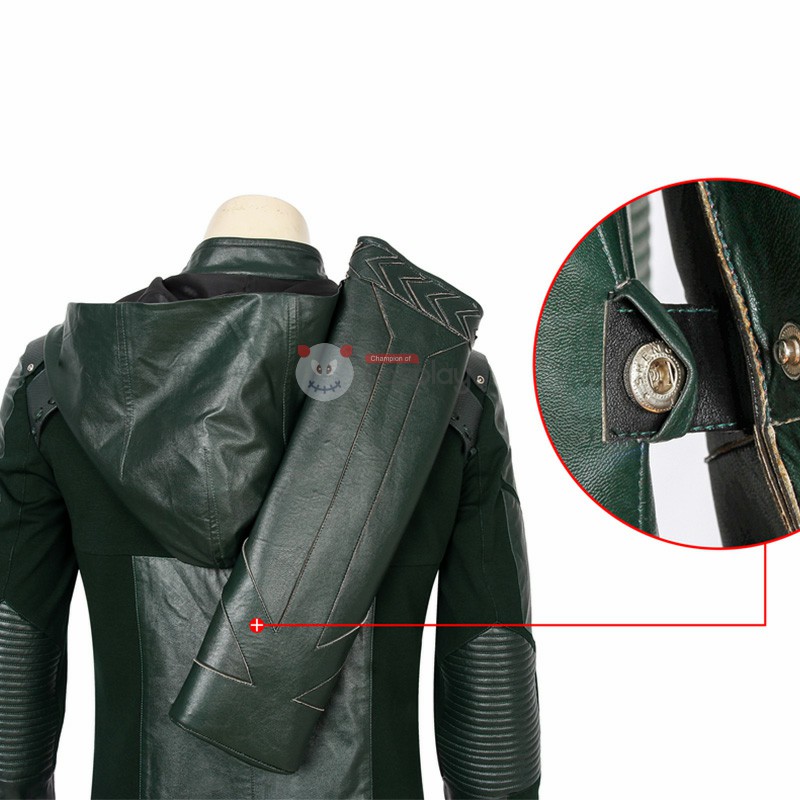 Oliver Queen Cosplay Costume S8 Green Suit