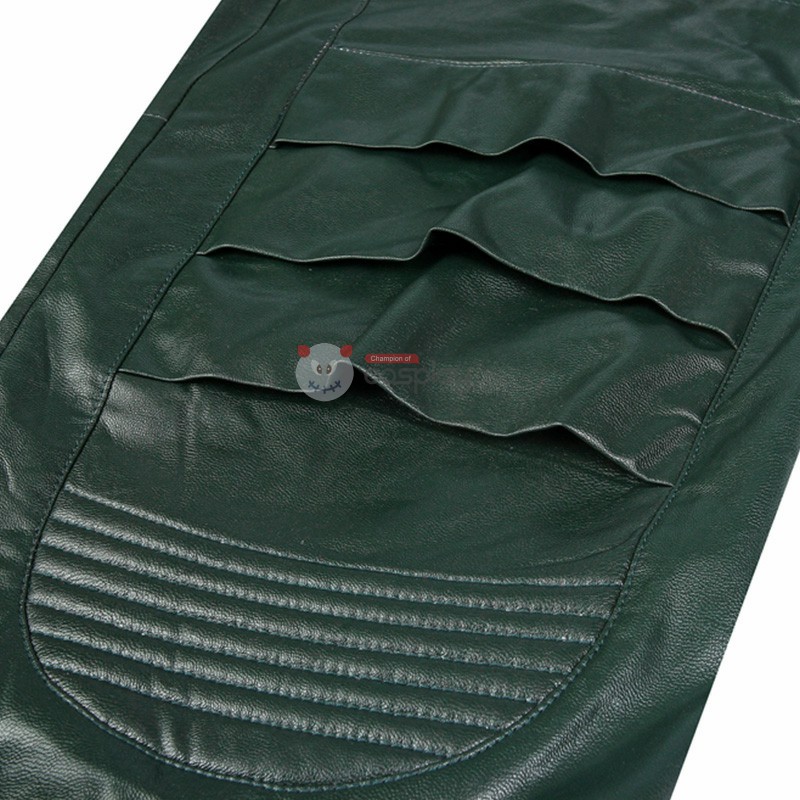 Oliver Queen Cosplay Costume S8 Green Suit