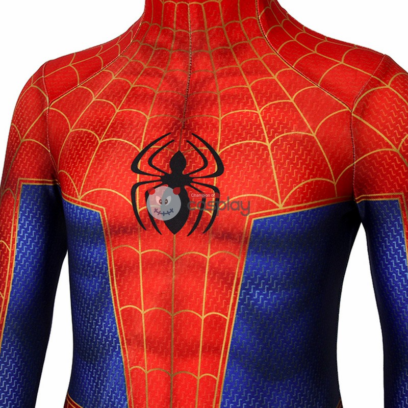 Peter Parker Kids SpiderMan Costume Spider-Man Into the Spider-Verse Cosplay Costumes