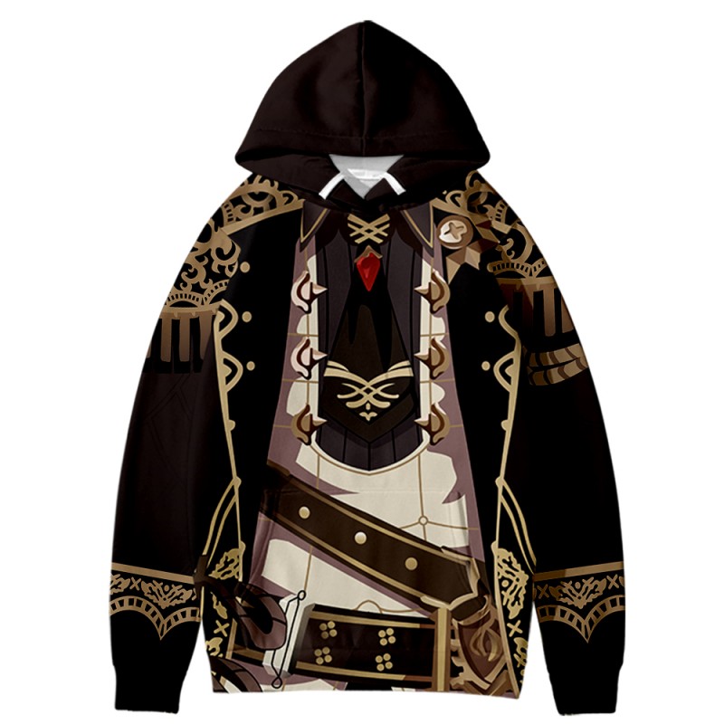 Game Genshin Impact Streetwear Diluc 3D Print Hoodie