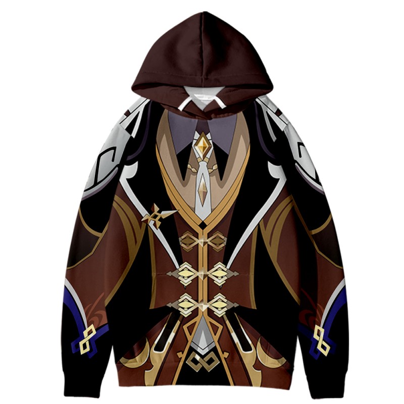 Zhongli 3D Print Hoodie Game Genshin Impact Fashion Sweatshirts
