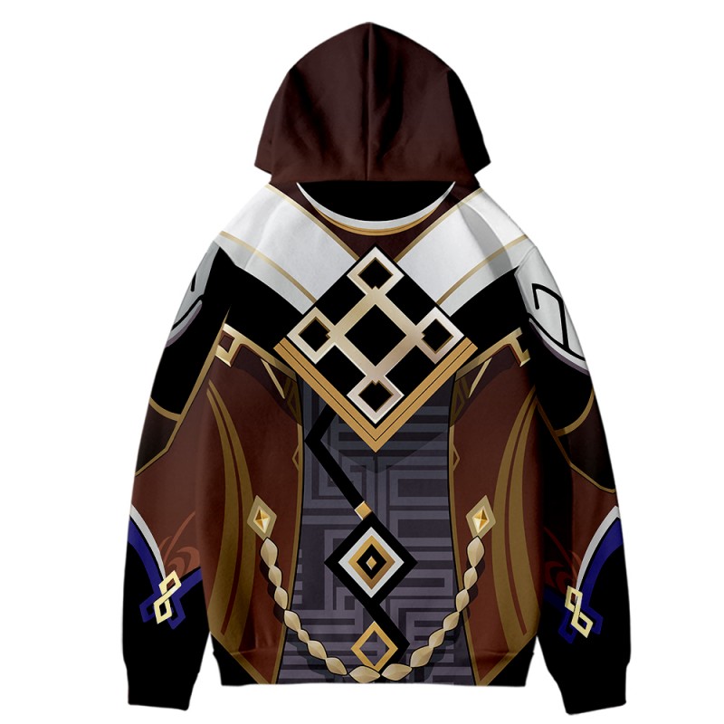 Zhongli 3D Print Hoodie Game Genshin Impact Fashion Sweatshirts