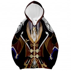 Zhongli 3D Print Hoodie Game Genshin Impact Fashion Sweatshirts