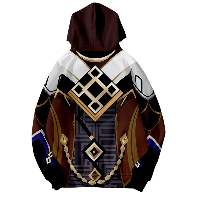 Zhongli 3D Print Hoodie Game Genshin Impact Fashion Sweatshirts