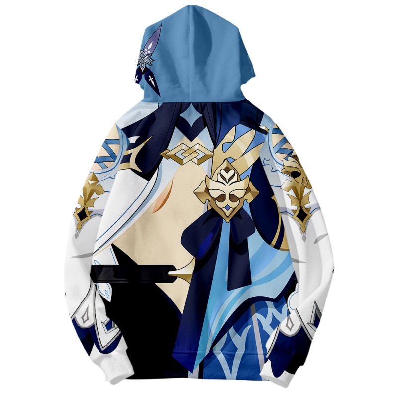 Eula 3D Print Hoodie Genshin Impact Pullover Unisex