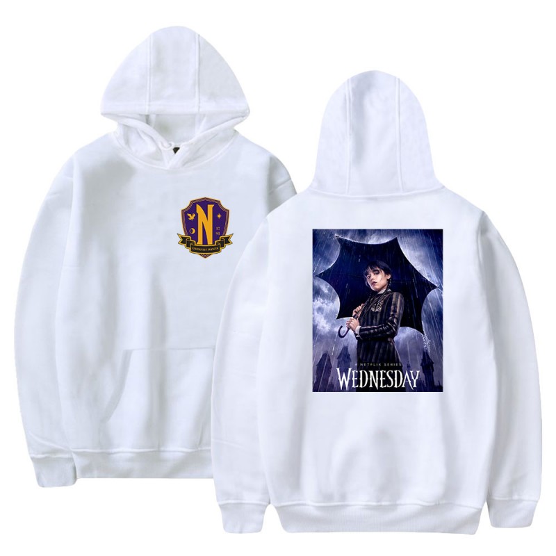 The Addams Family Swearshirts Addams Wednesday Print Hoodies Unisex
