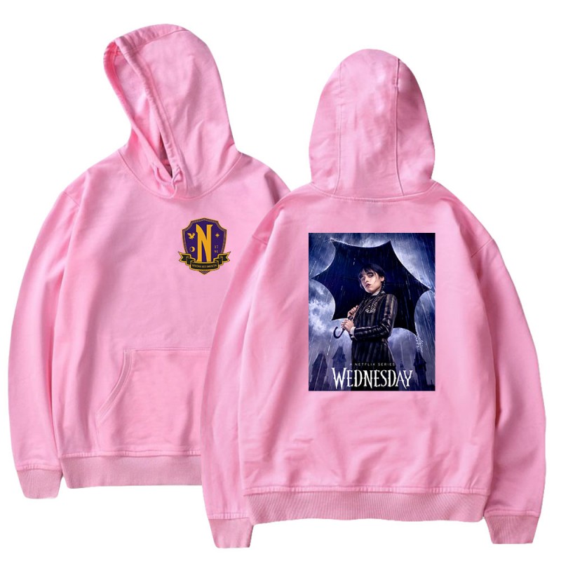 The Addams Family Swearshirts Addams Wednesday Print Hoodies Unisex
