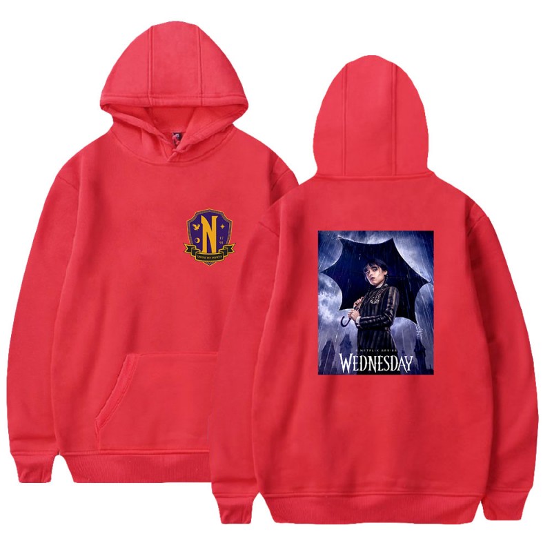The Addams Family Swearshirts Addams Wednesday Print Hoodies Unisex