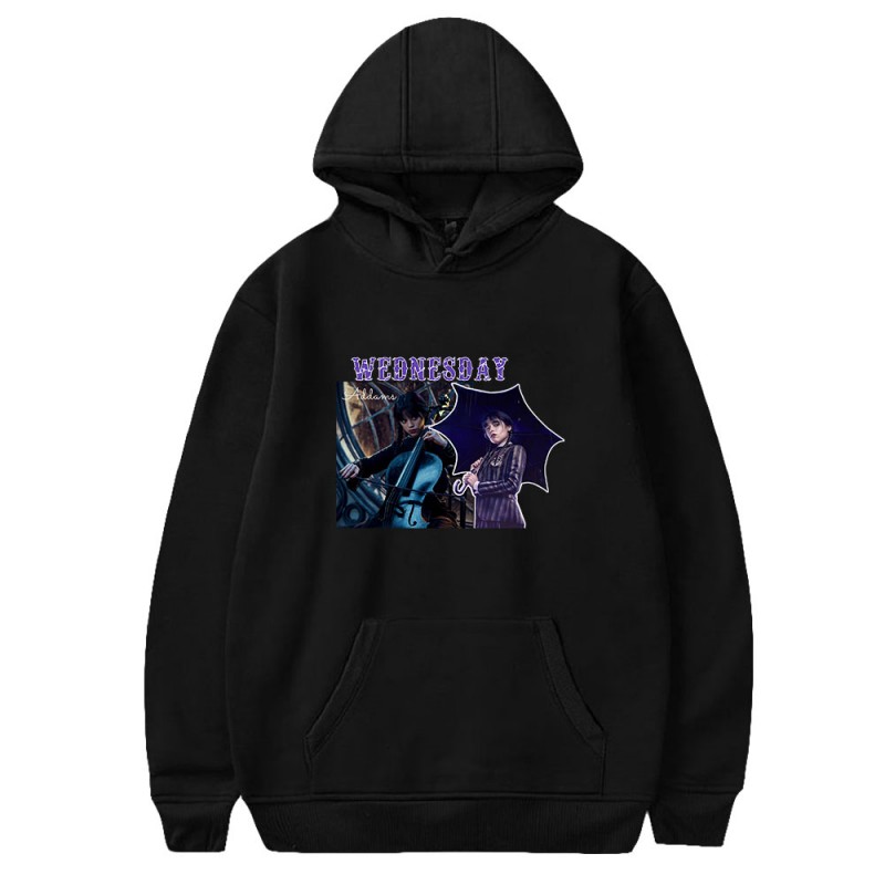 Wednesday Swearshirts The Addams Family Print Hoodie Unisex