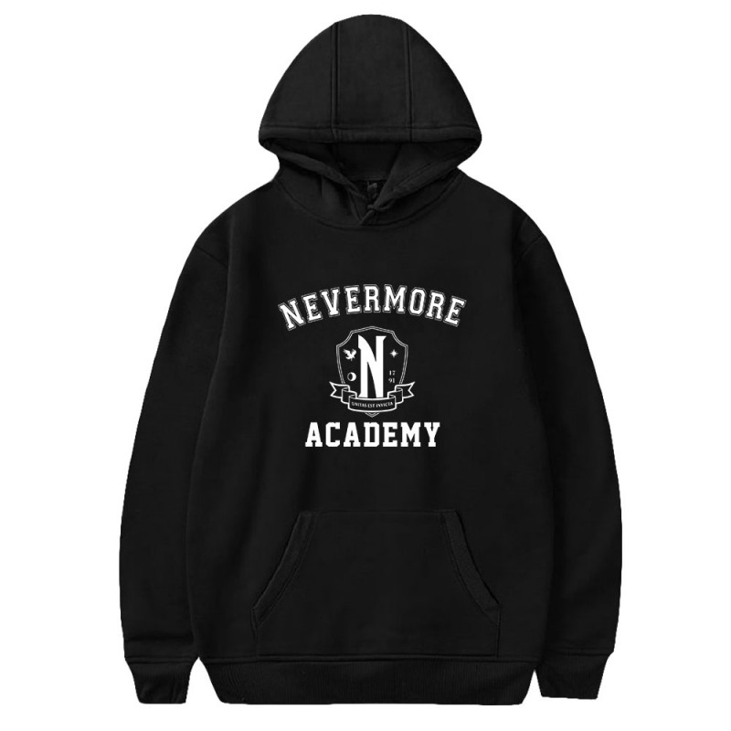 Wednesday Pullover Wednesday Addams Nevermore Academy Hoodie Unisex