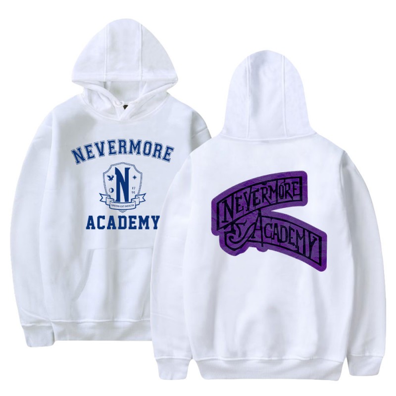 Wednesday Addams Pullover Nevermore Academy Hoodies Fashion Unisex