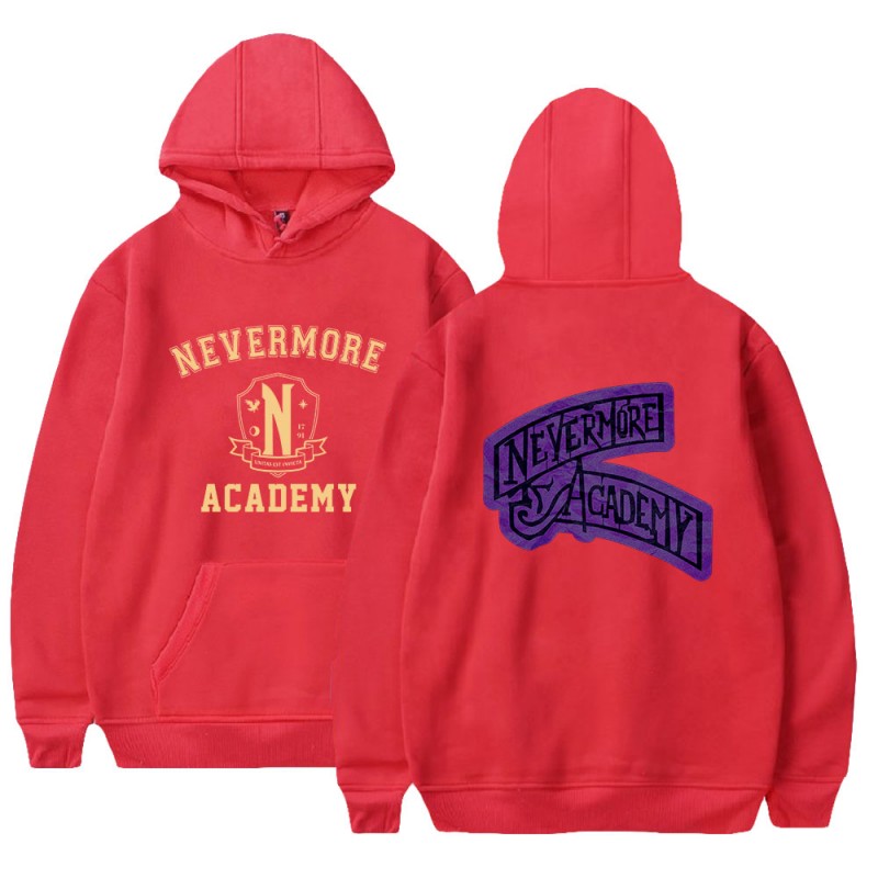 Wednesday Addams Pullover Nevermore Academy Hoodies Fashion Unisex