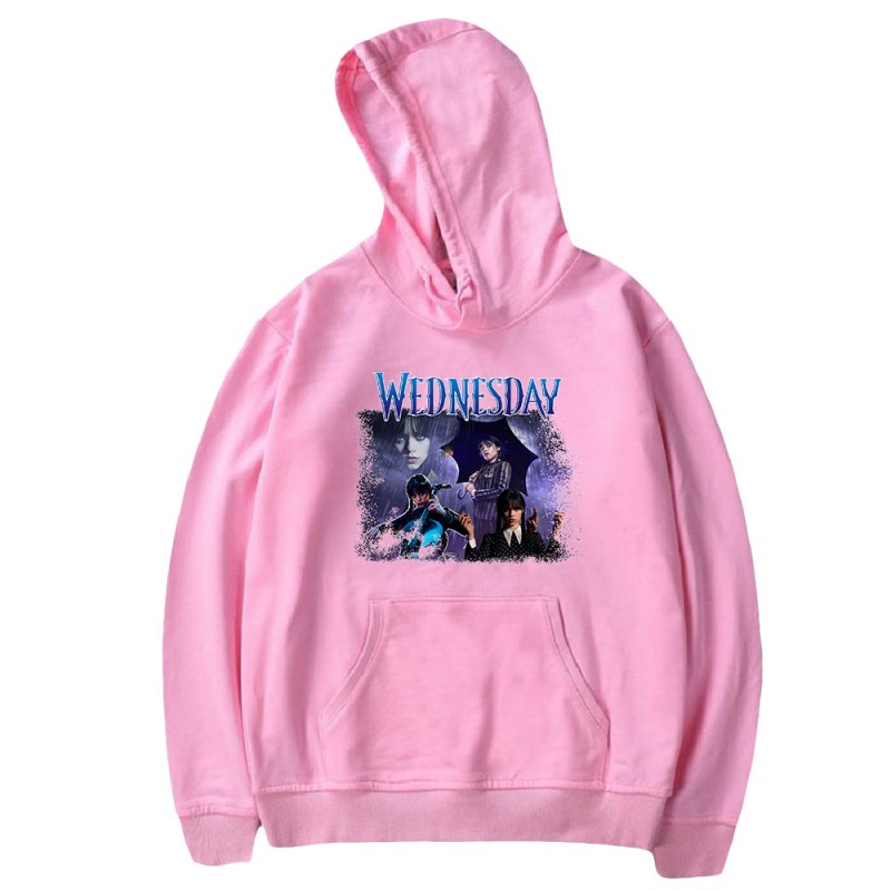 Wednesday Addams Swearshirts 2D Print Hoodies