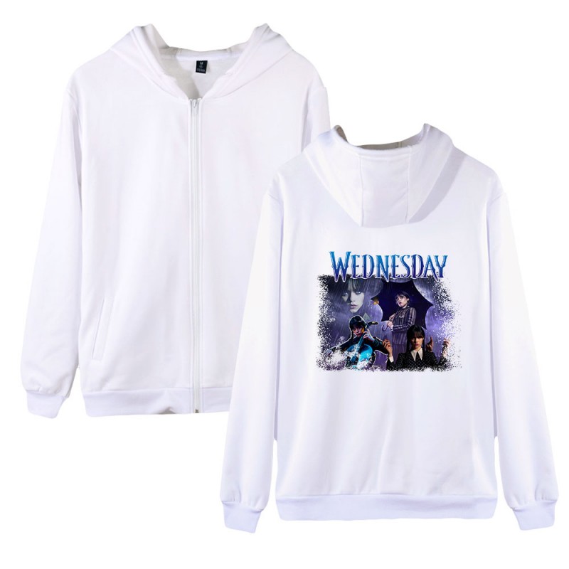 Wednesday Addams Swearshirts 2D Print Hoodies