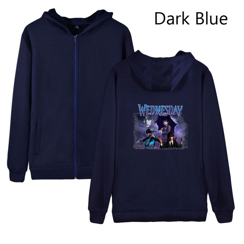Wednesday Addams Swearshirts 2D Print Hoodies