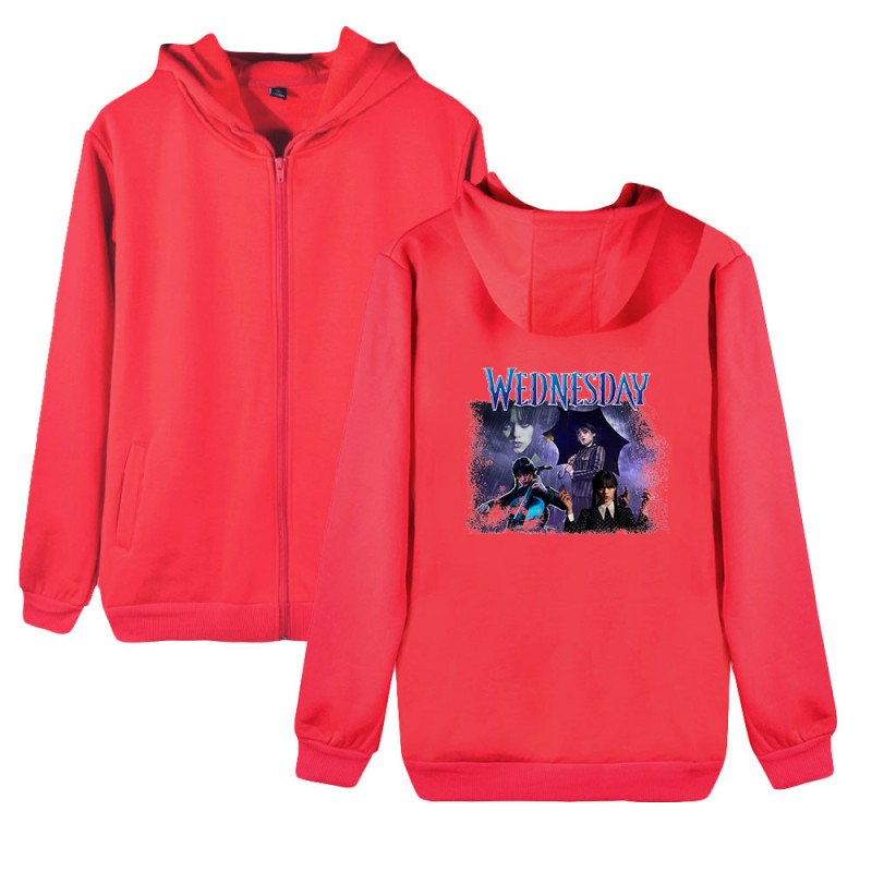 Wednesday Addams Swearshirts 2D Print Hoodies