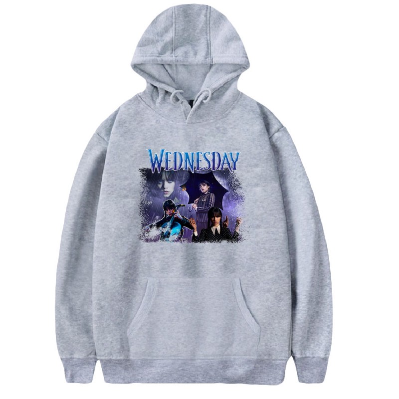 Wednesday Addams Swearshirts 2D Print Hoodies