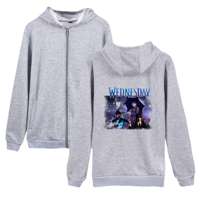 Wednesday Addams Swearshirts 2D Print Hoodies