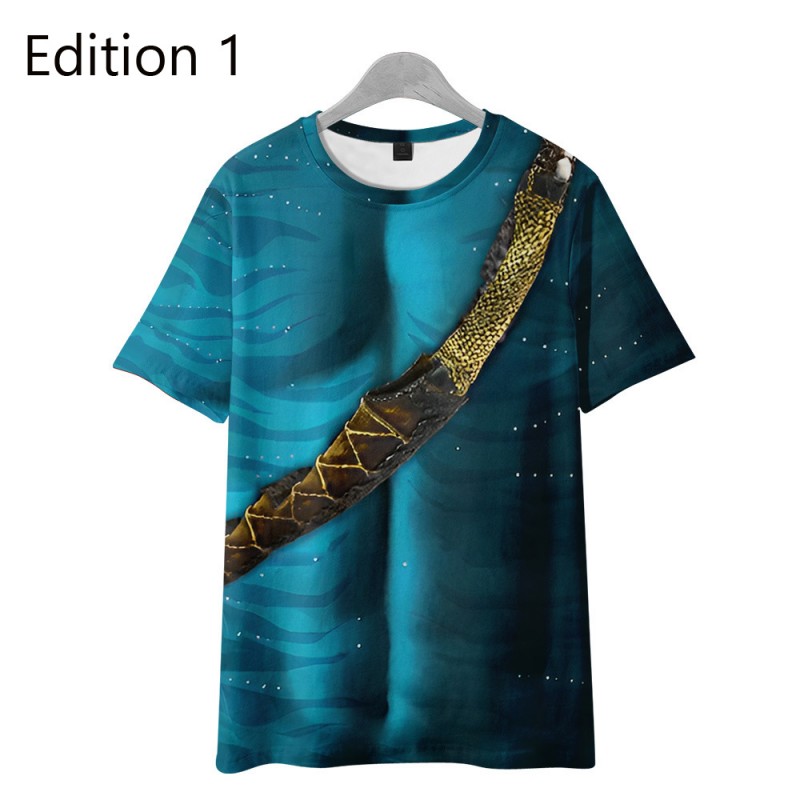 Avatar 2 The Way of Water Jake Sully Cosplay T-shirt