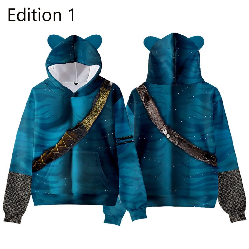 Avatar 2 The Way of Water Pullover Jake Sully Cat Ears Hoodies