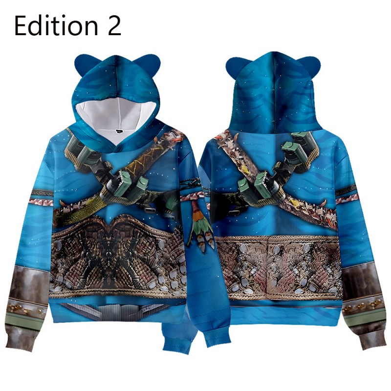 Avatar 2 The Way of Water Pullover Jake Sully Cat Ears Hoodies