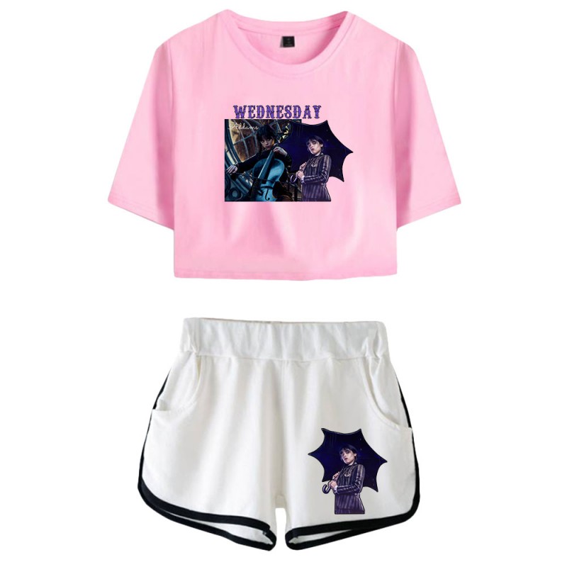 Wednesday Addams T-shirt The Addams Family Womens Shorts
