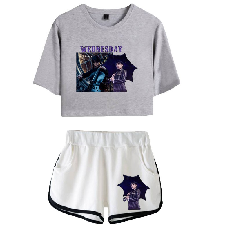Wednesday Addams T-shirt The Addams Family Womens Shorts