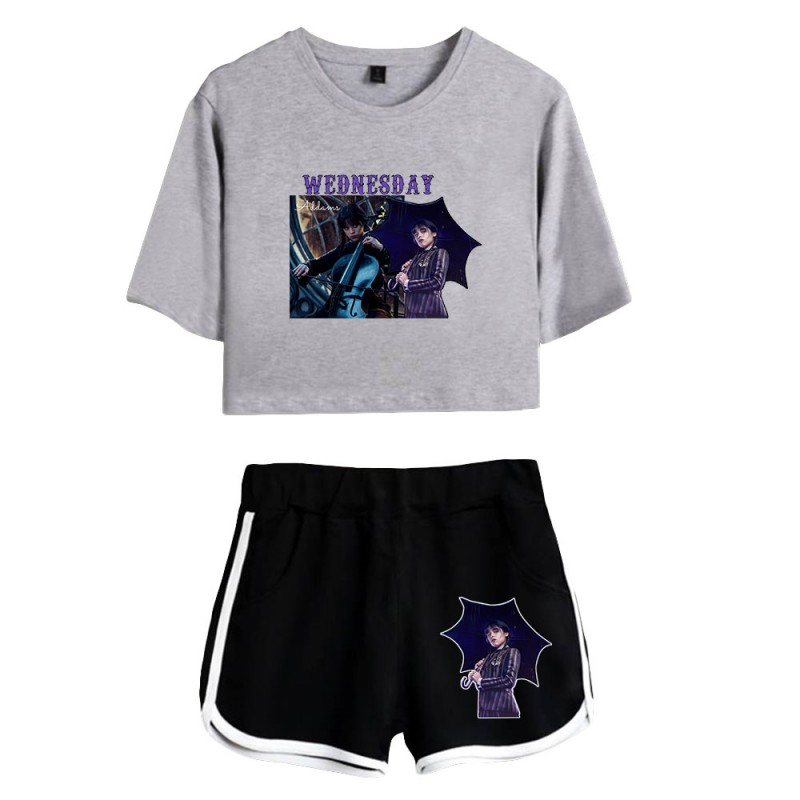 Wednesday Addams T-shirt The Addams Family Womens Shorts