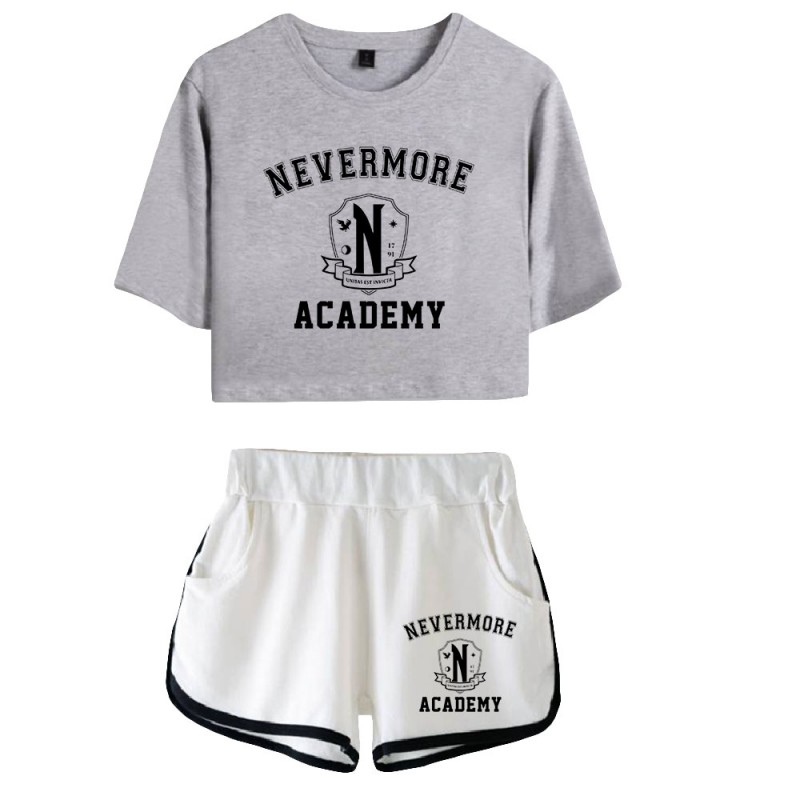 Wednesday Addams Crop Top The Addams Family T-shirt Shorts
