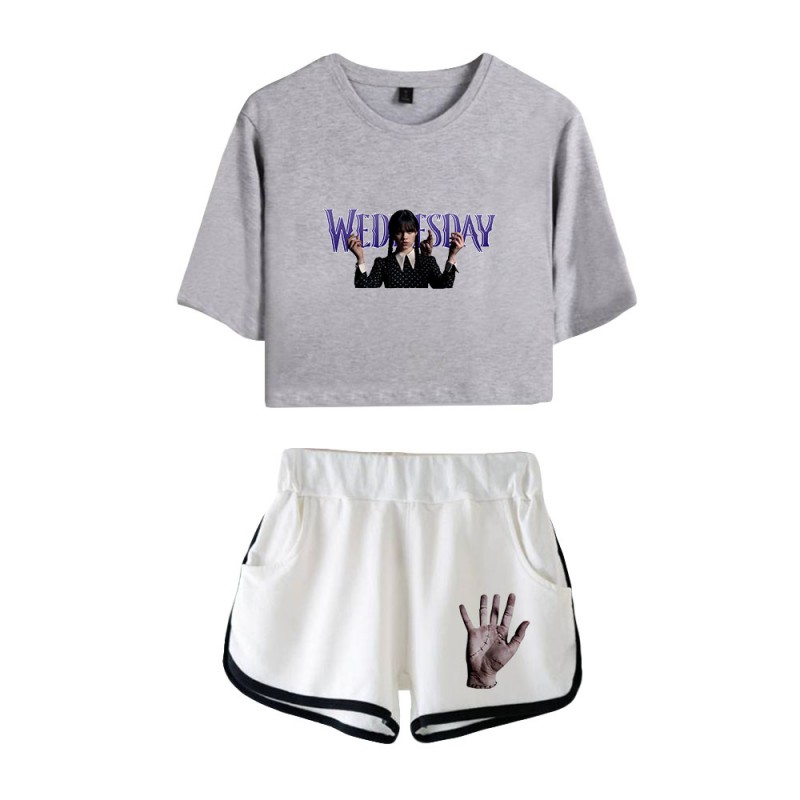 Wednesday Crop Top T-shirt The Addams Family Shorts