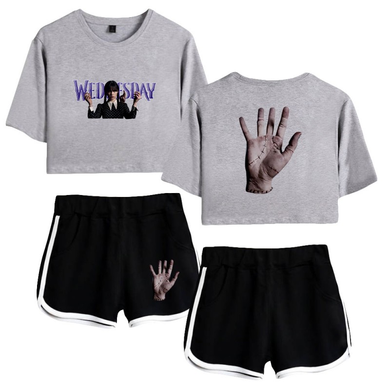 Wednesday Crop Top T-shirt The Addams Family Shorts