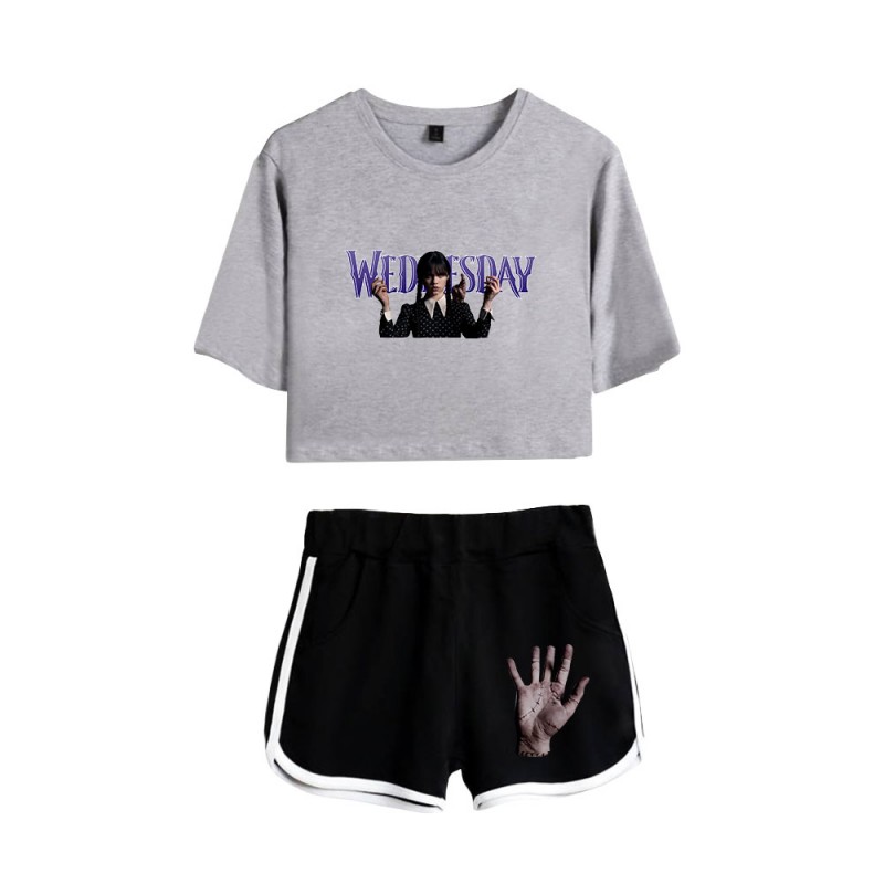 Wednesday Crop Top T-shirt The Addams Family Shorts